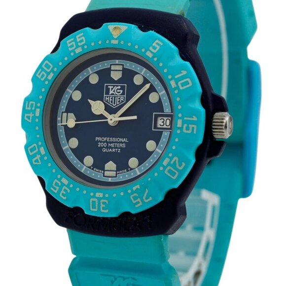 Tag Heuer 35mm Men's Formula 1 Dark/ Light Blue Swiss F1 Watch